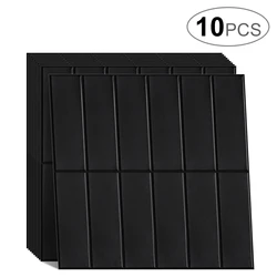10 Sheets Self-adhesive Wall Tiles DIY Peel and Stick Vinyl Wallpaper Waterproof  for Kitchen Bathroom Backsplash Decor