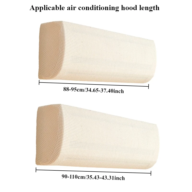1PC Air Conditioner Dust Cover Wall Mounted Air Dust Cover Easy Cleaning 360-degree Full Coverage Elastic Protective Cover 방진 덮개