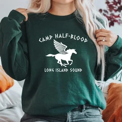 Sudadera con capucha de Camp Half Blood para hombre y mujer, jersey de manga larga con estampado Vintage, ropa de calle, Unisex