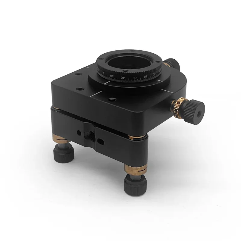Six-dimensional Adjustment  0.5/1/2 Inch Optical Bench Rotating XY Translation Frame with Scale.