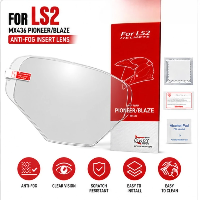 Motorcycle Helmet Anti Fog Sticker Film Compatible with LS2 MX436 Helmet,  Anti-Fog Replacement Moto Helmet Accessories