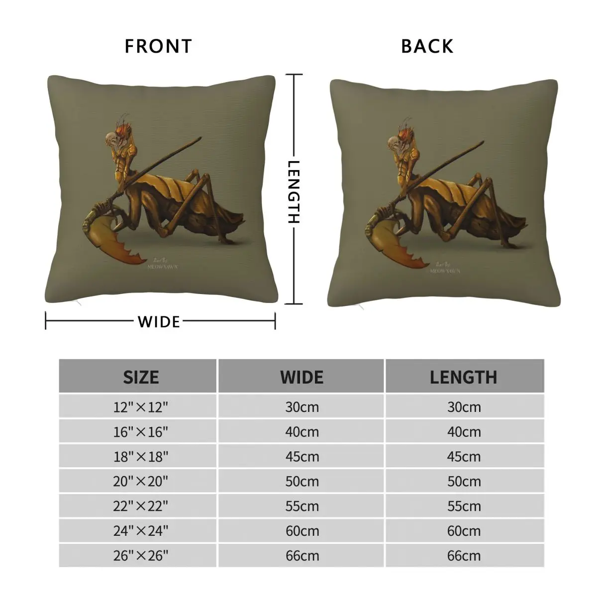 Honkai Impact 3rd Mantis Soldier Pillowcase Polyester Linen Velvet Pattern Decor Throw Pillow Case Sofa Seater Cushion Cover 18