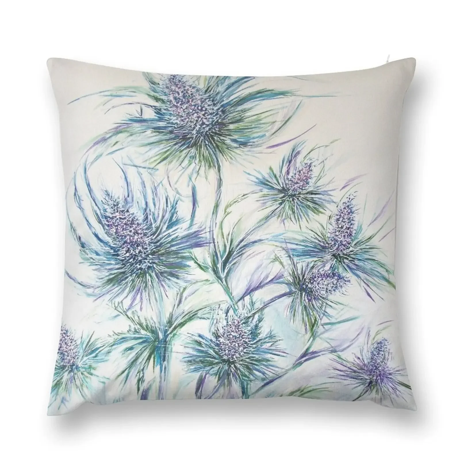 scottish blue thistles Throw Pillow Christmas Throw Pillows Covers Pillowcases pillow