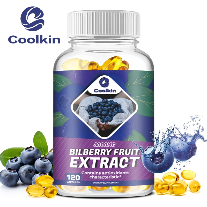 

Bilberry Fruit Extract 3000mg - Promotes Blood Circulation, Maintains Eye and Vision Health, Relieves Fatigue, and Non-GMO