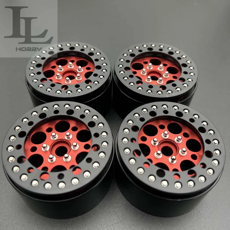 

4PCS 2.2 inch alloy wheels for 1/10 RC Crawler Car TRX6 SCX10 km2 TRX4 90046 Traxxas Trx6 D12 Upgrade Accessories