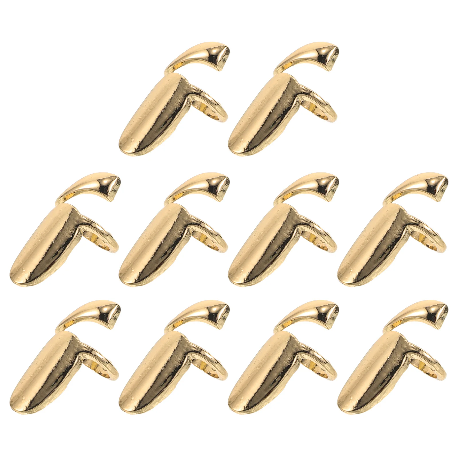 

10Pcs Finger Nail Rings Adjustable Removable Retro Alloy Nail Protection Guards for Women Vintage Manicure Jewelry