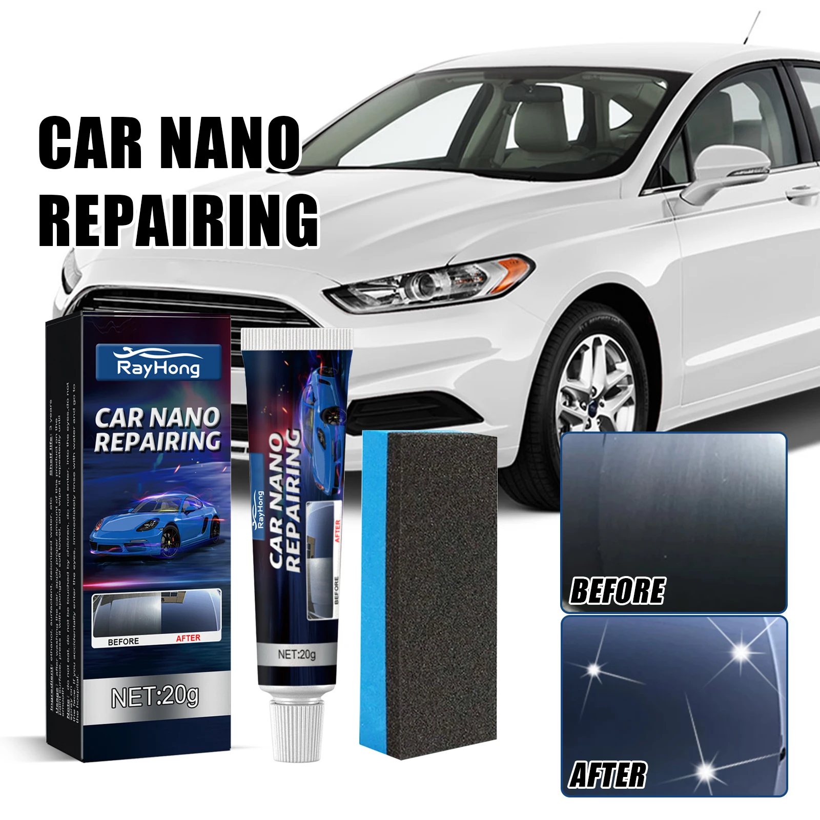 Automotive Coating Liquid Wax, Maintenance Drive Water Scratch Proof Sealing Glaze Plating Crystal Decontamination Polishing