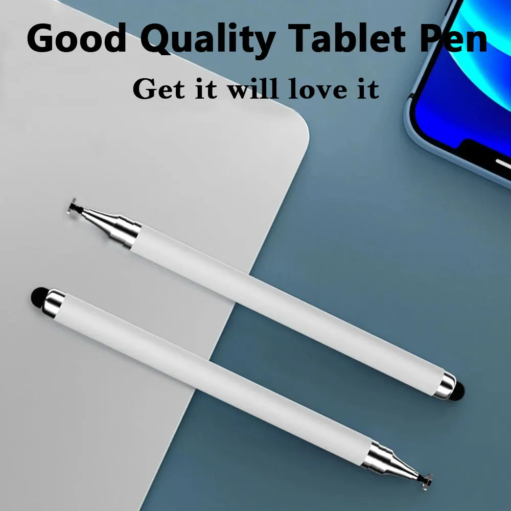 Touch Pen Universal 2 in 1 Stylus Pen for Smartphone iPad Tablet Capacitive Pencil for Samsung Android Phone Drawing Screen