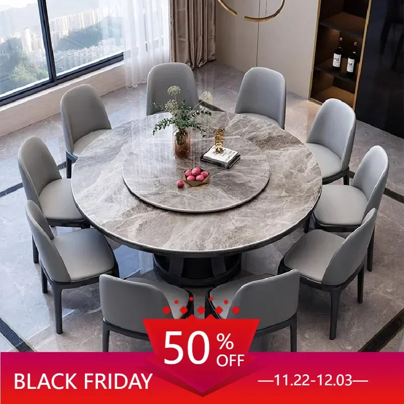 Kitchen Round Dining Table Marble Hotel Multifunctional Nordic Coffee Table Mobile Luxury Muebles De Cocina Home Furnitures