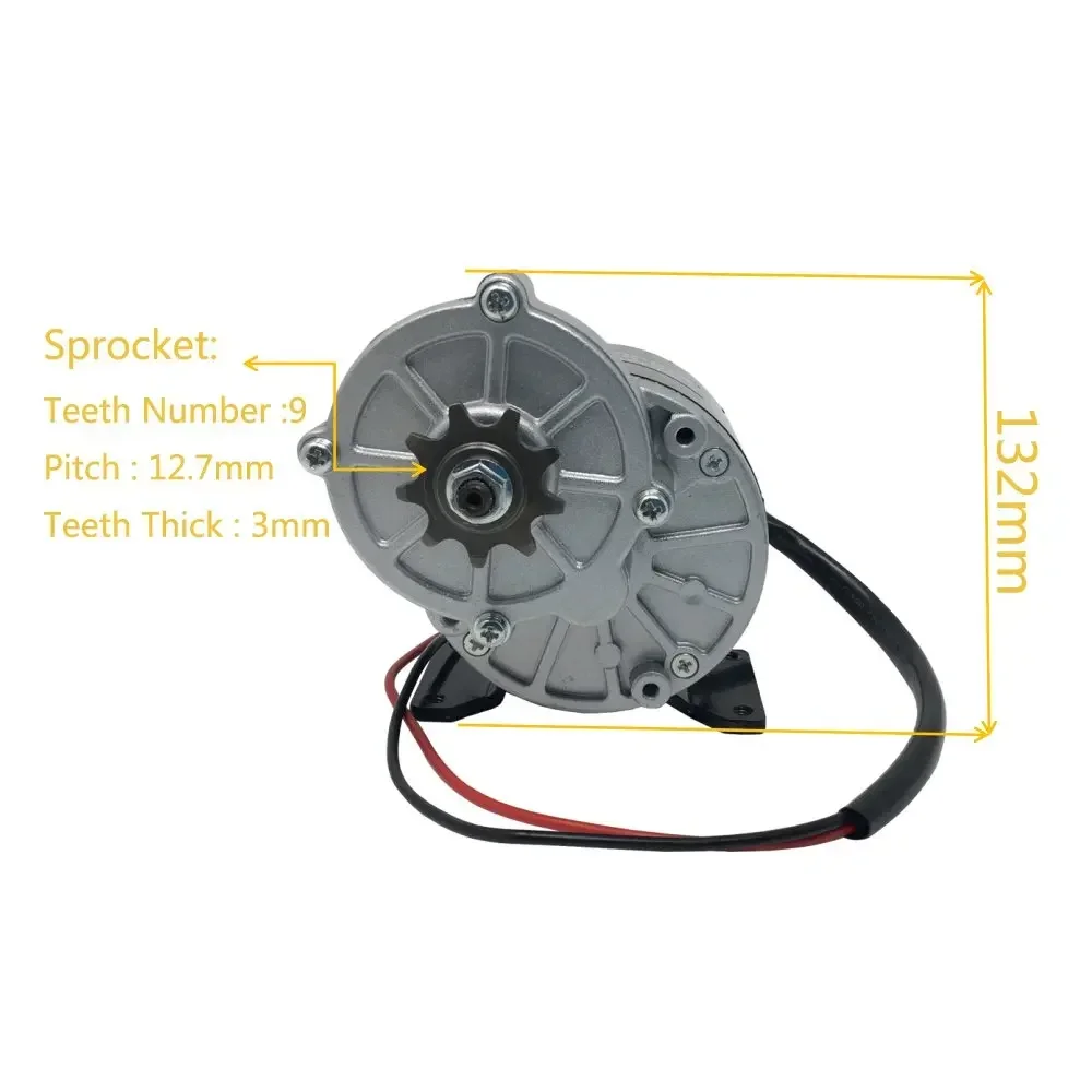 Imagem -06 - Engrenagem dc Motor Escovado Cadeira de Rodas Elétrica dc Engrenagem Motor Escovado 24v 36v 350w My1016z3