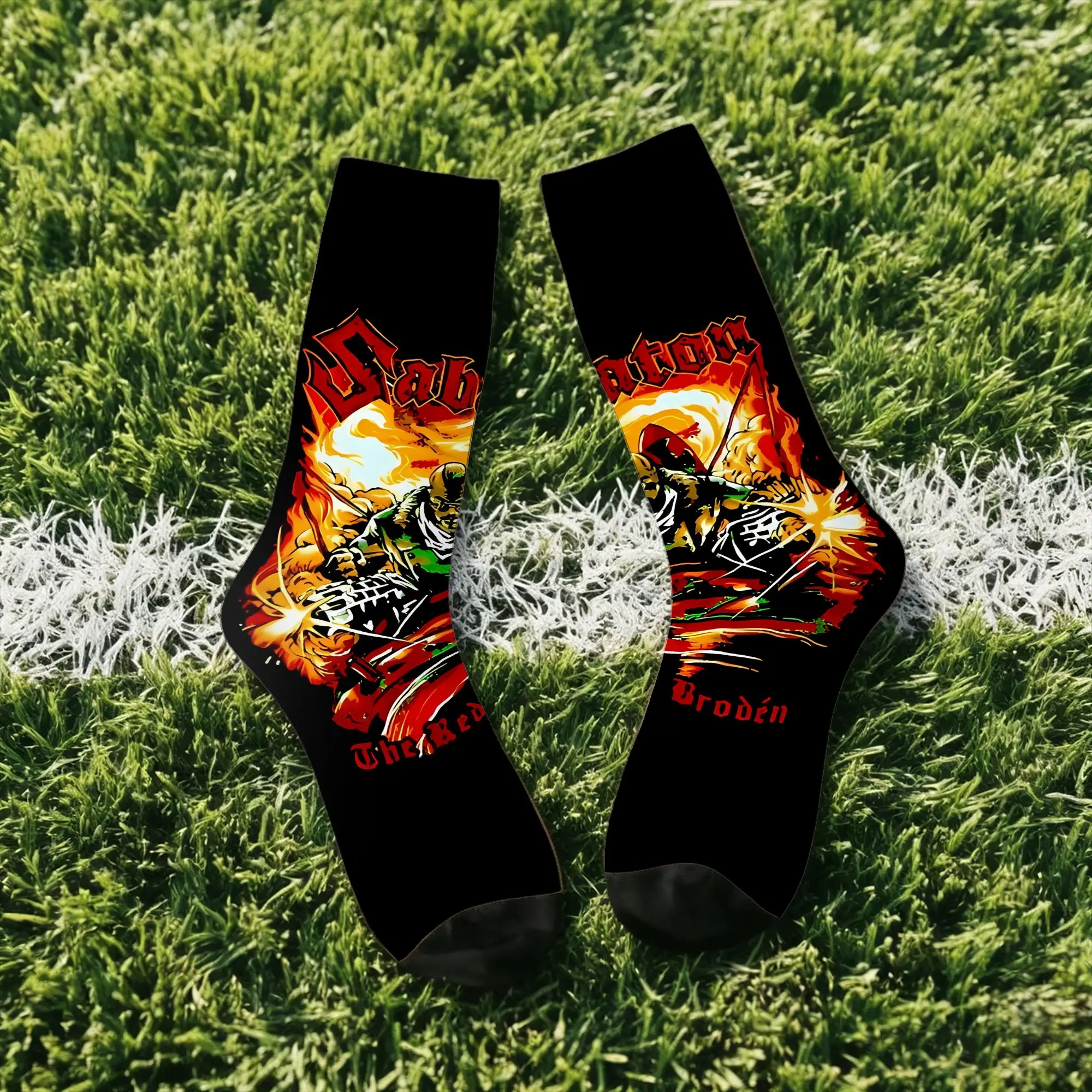 

Funny Sock SABATONN Peop.Le Ca.Ll M.E Di.Scount Saba Rock Seamless Pattern Printed Men Socks Novelty Men's Socks