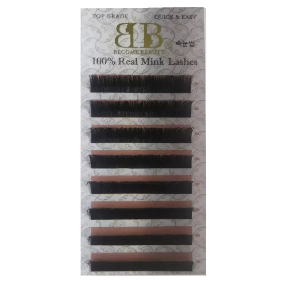 

High Quality 100% Real Mink Lashes, Handmade Eyelash Extension Grafted eyelashes Natural curl