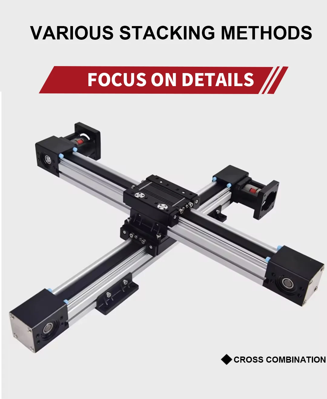 HPVB45 NEMA23 Effektive Fahrhublänge 100–900 mm HTD3M-15 Zahnriemen Linearschlittenführung Bewegungsmodul Schiebetisch CNC – Detail 12