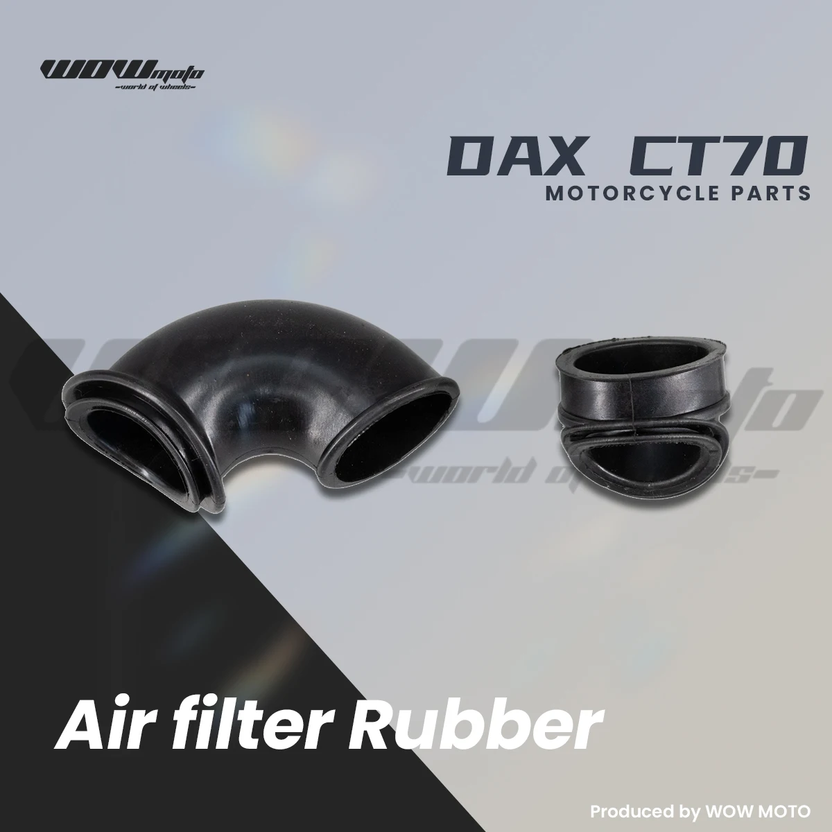 Manguera de filtro de aire para mini moto DAX CT70 ST70 |   Manguera de admisión de caucho de alta resistencia para caja de filtro de aire |   Piezas del Sistema de Admisión para Motocicletas