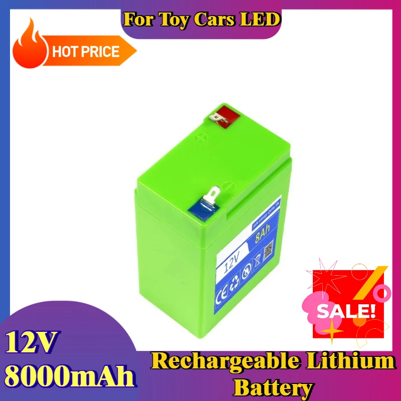 

8000mAh 12V for Toy Cars LED Lighting Outdoor Rechargeable Lithium Battery