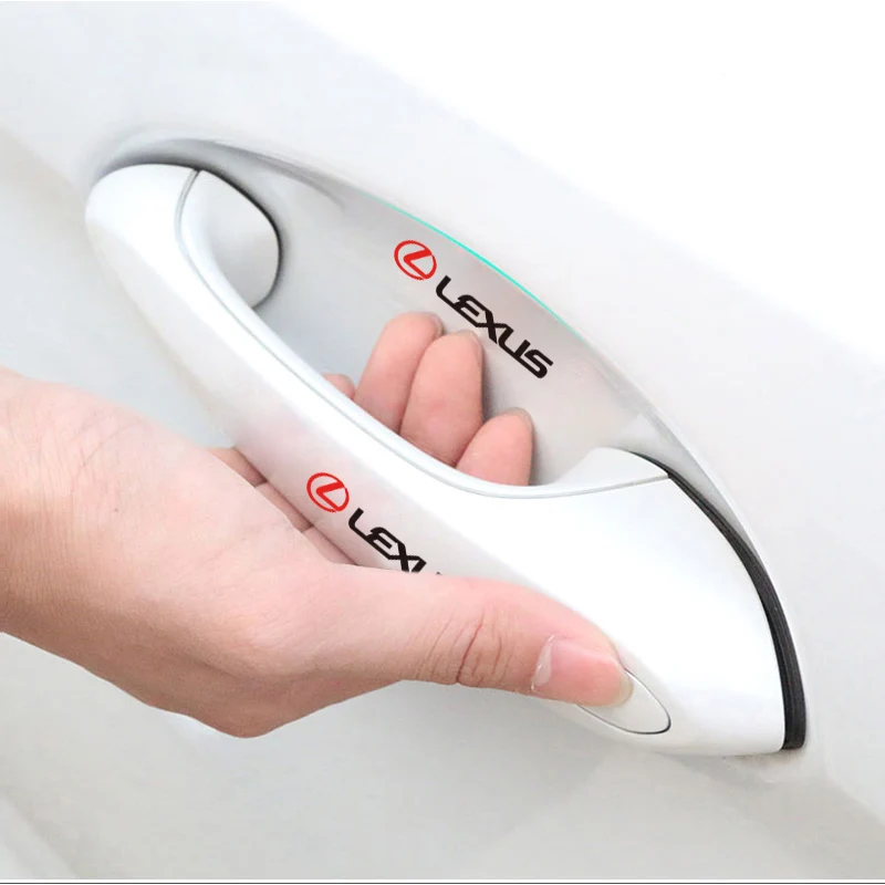 8 قطعة مقبض باب السيارة ملصقات طبقة حماية شفافة لكزس F SPORT GX460 Ct200h IS250 ES 220D IS200 Fsport GS GX IS LS #5