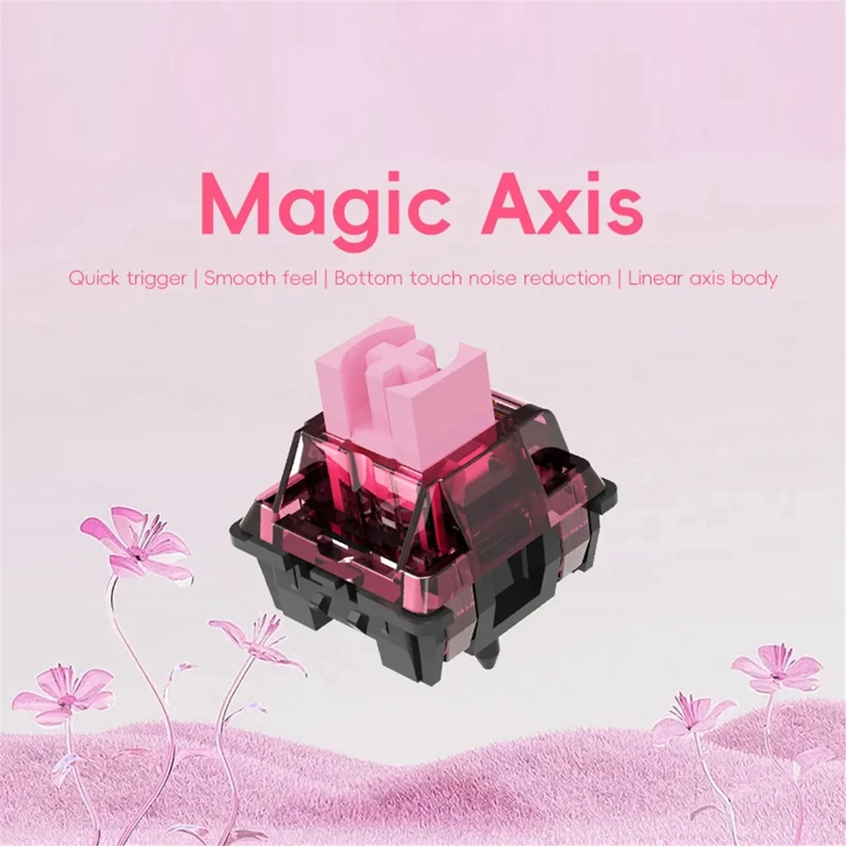 70PCS F.S MX Keyboard Switches 5 Pins Linear Silent Axis Body Switches Hot-Swap for DIY Gaming Mechanical Keyboard—AA56