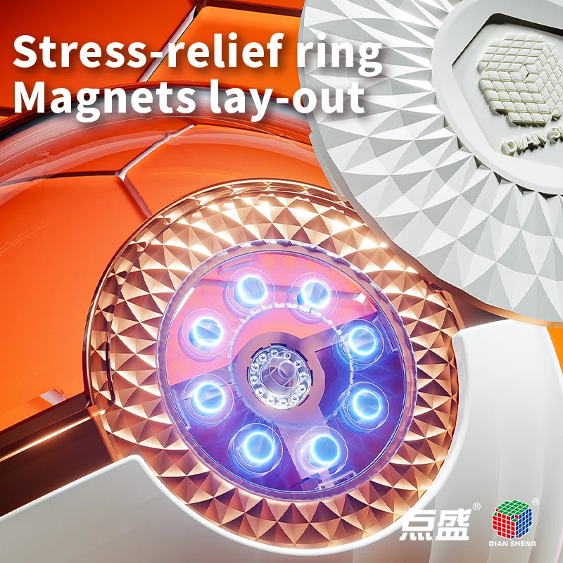 [JudyCube] DianSheng Cube DISPLAY BOX And Flying Saucer UFO Fidget Toys Magic Cube Art Box