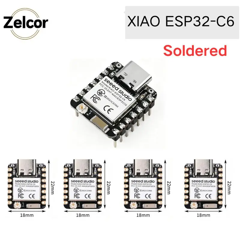 Seeed Studio XIAO ESP32C3 S3 C5 C6 Tiny Size ESP32 Dev Board Type-C WiFi BLE RISC-V IoT Development Module For Arduino DIY 5
