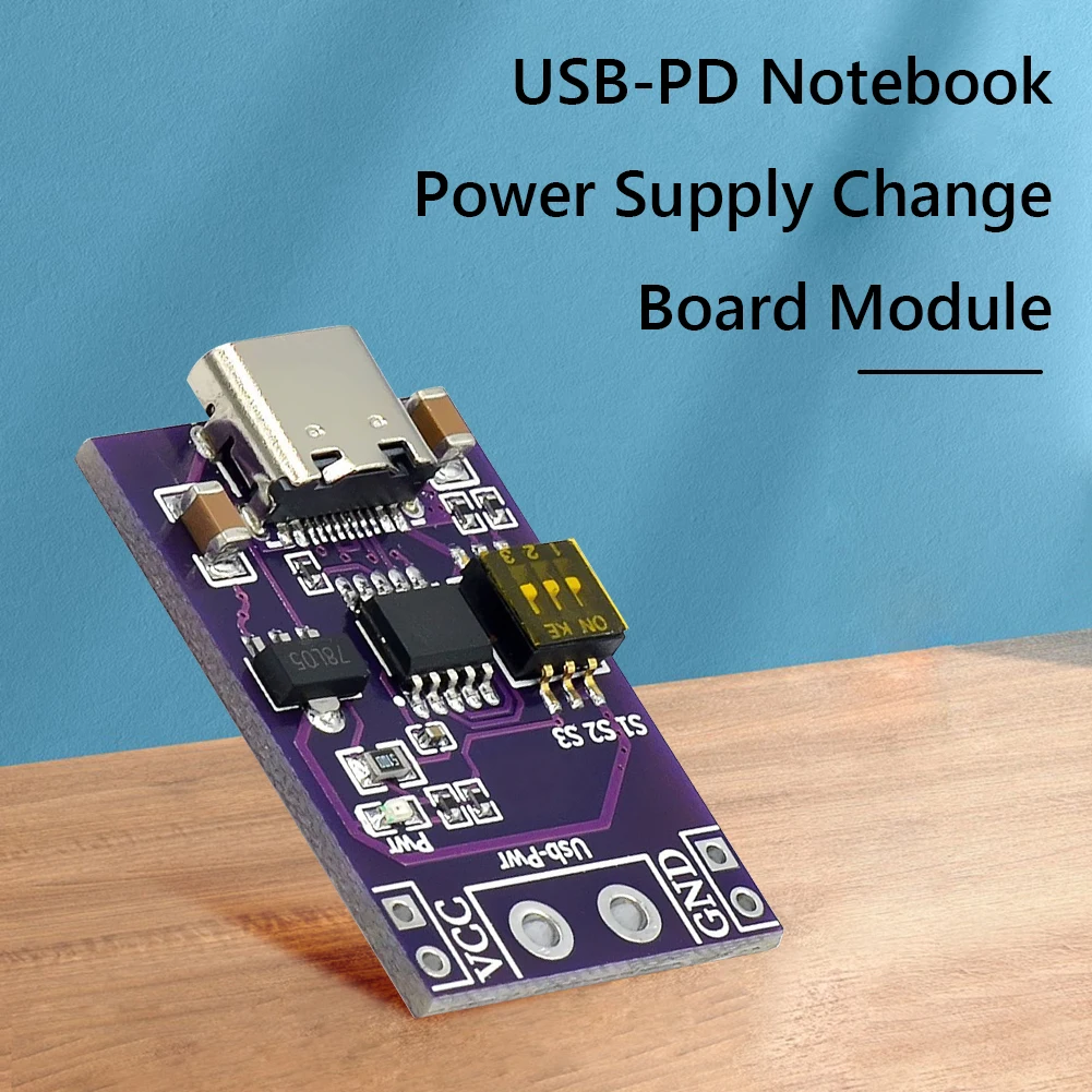 PD/QC/AFC Type-C Fast Charge Trigger Polling Detector PD2.0 PD3.0 To DC USB-PD Notebook Power Supply Change Board Module