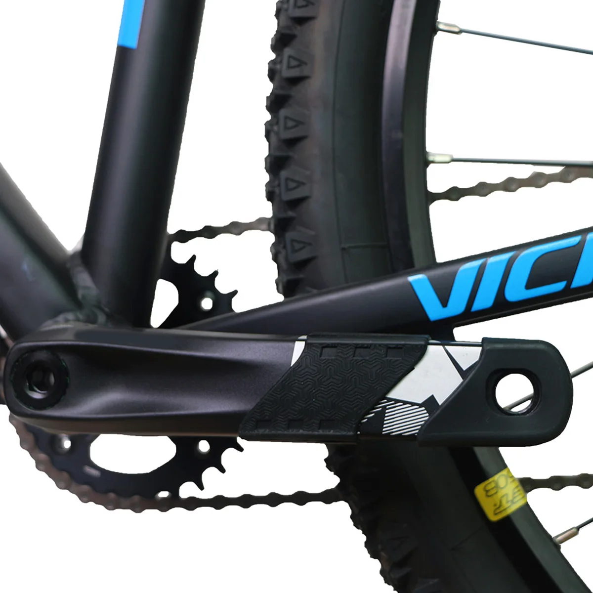 

1 Set Silicone Crank Arm Cases Crankset Protector For Bike Pedal Boot Scratch Resistant High Elasticity Crank Sleeve Cycling