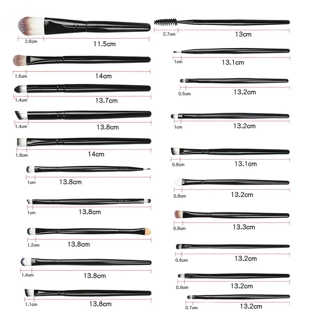 5/10/20Pcs Professional Soft Makeup Brushes Set Cosmetics Powder Foundation Eyeshadow Eyeliner Lip Blending Tool