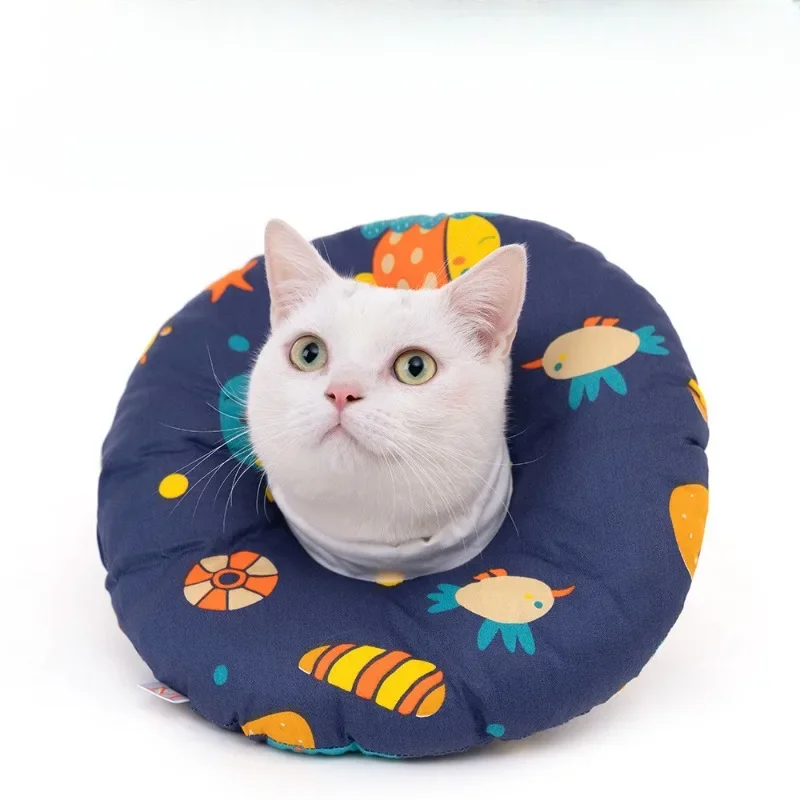 Pet Elizabeth Circle Cat Headband Dog Bib Collar Grooming Cover Anti-bite Anti-stigma Spay/neuter Soft Ring