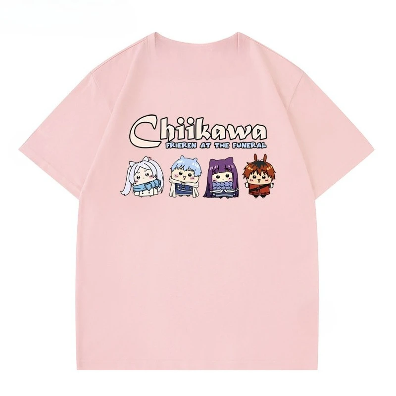 Chiikawa Anime‑Inspired Graphic T‑Shirt, Summer Unisex Couple Loose Casual Short‑Sleeve Streetwear Daily Top