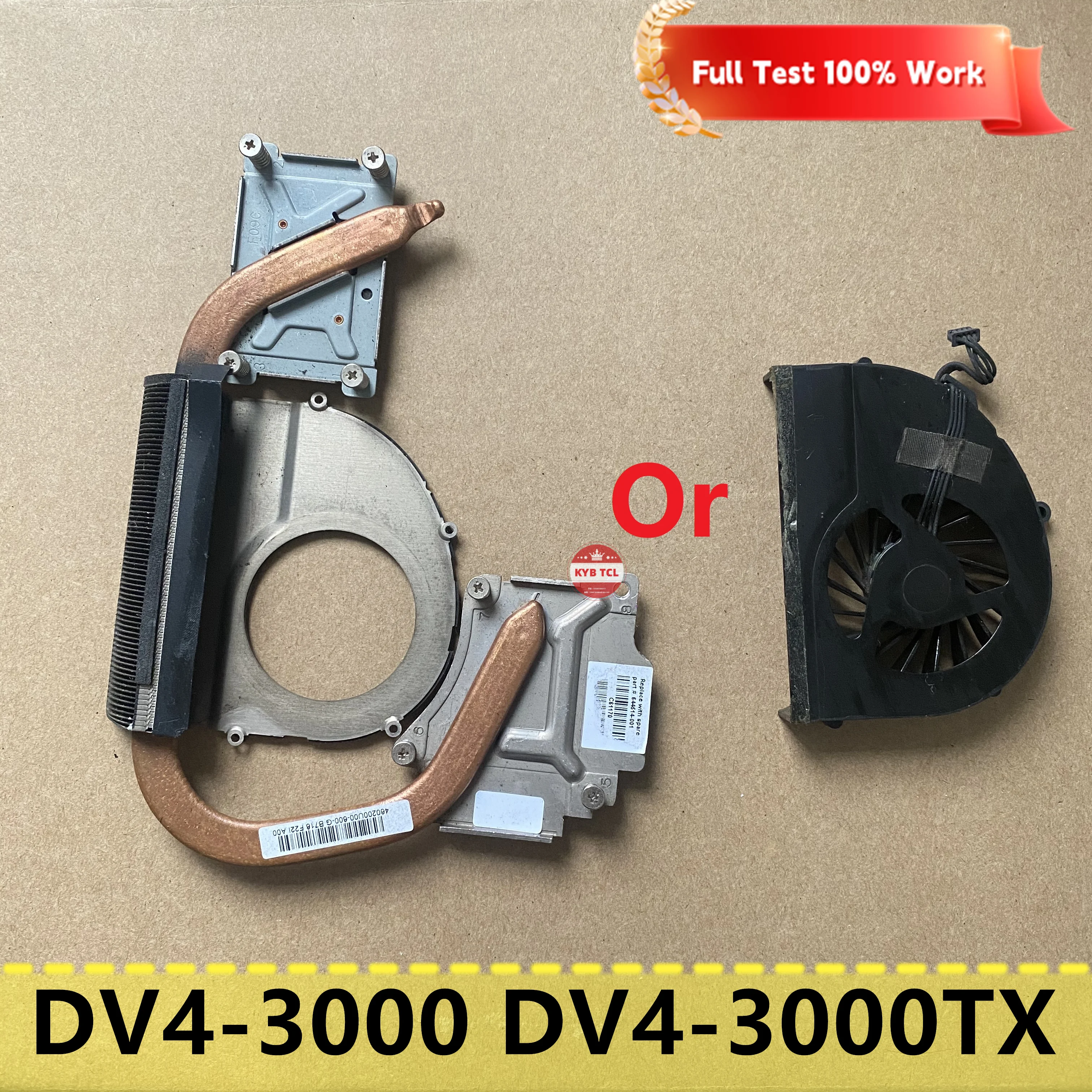 Laptop CPU Cooling FAN Or Heatsink For HP Pavilion DV4-3000 DV4-3000TX DV4 DV4-3010TX Notebook 644514-001 460200u00-600-g