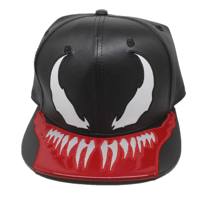 2024 New Marvel Venom Last Dance Embroidered Baseball Hat Flat Edge Hip Hop Hat Anime Baseball Hat Printed Sunshade Hat