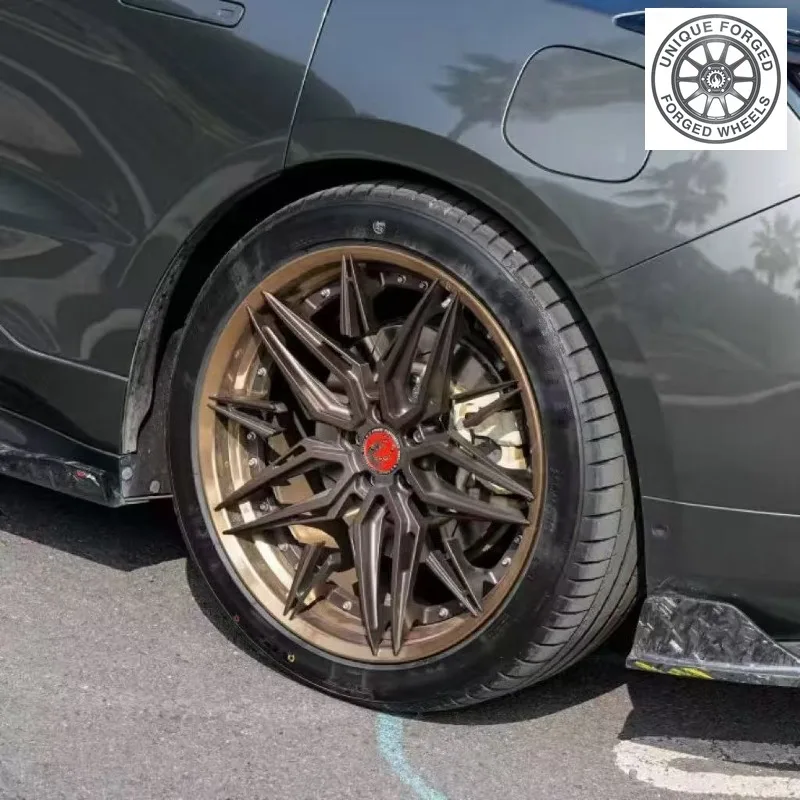 26 Style Machine Face Black Two‑piece Racing 15x10 16 18 17 19 20 21 22 23 5x114.3/5x120/5x112/5x108 Forged Alloy Wheels For Gtr