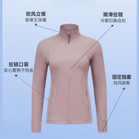 Autumn New Style Yoga Jacket for Women Running and Cycling Sports Long-sleeved Slim-fitting Stand Collar Sports Fitness Wear