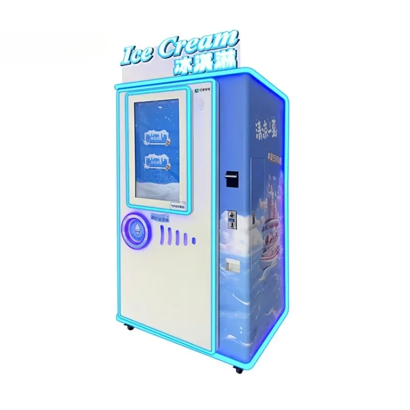 24-Hour Self-service Ice Cream Vending Machine Frozen Food Vending Machine Smoothie Machine Manufacturer