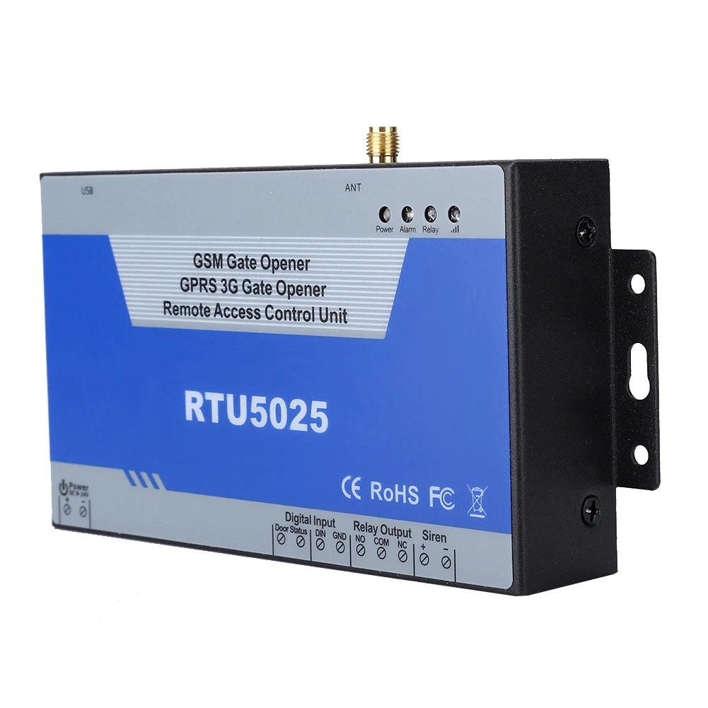 RTU5025 GSM Gate Opener 2G GSM/GPRS Wireless Door Access Controller USB Communication Port 100-240V