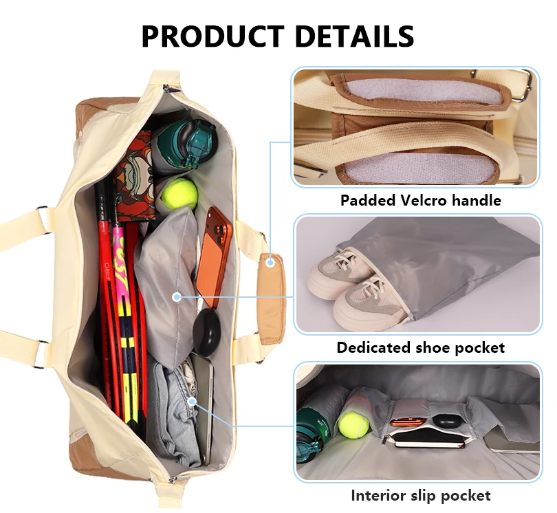 Tennis Racket Bag 6-Pack Racket Large Capacity Dry-wet Separation Backpack With Shoes Bag For Men Women Raquete Sport Tenis Bag view 3
