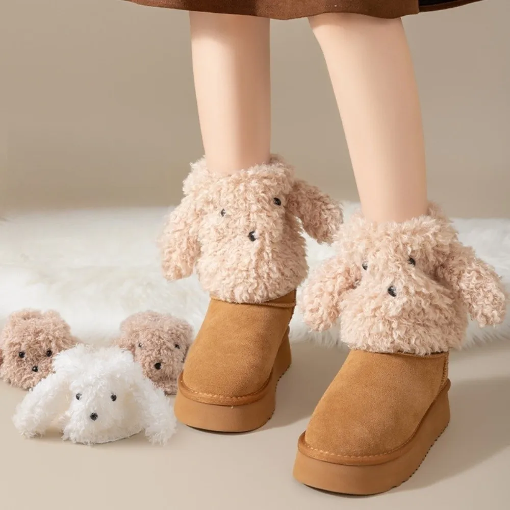

Cute Y2K Puppy Leg Warmers Spicy Girls Lolita Dog Ears Foot Cover Warm JK Boots Cover Women