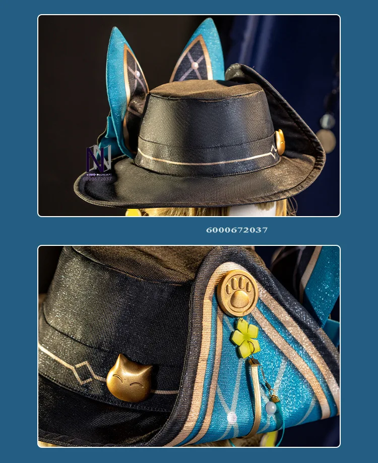 인기 게임 원신 코스프레 의상 애니메이션 키라라 역할극 고품질 점프수트 유니폼 테일 여성 코믹콘 할로윈