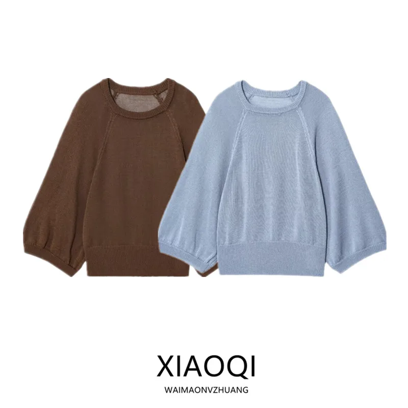 

Casual Knitwear round Ne Sve Long Women's Faion Spring Autumn New Arrival Vaion Sle Comfortable Loose Fit Sweater