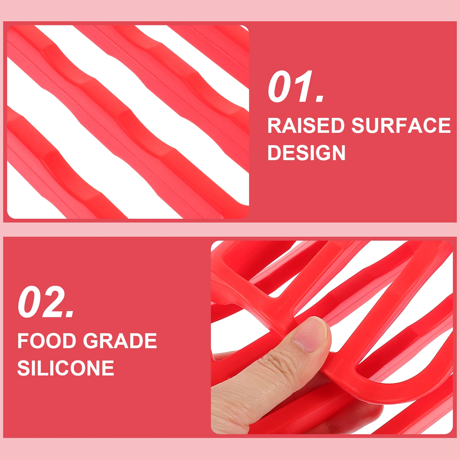 

Silicone Grill Roasting Racks for Pan Baking Canning Cooling Oven Cooking Roaster Non Stick Drying Pad