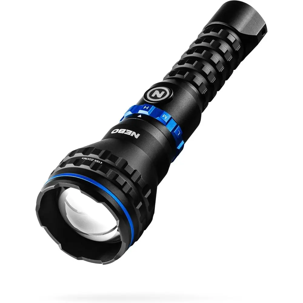 

MZ60 Blueline Flashlight & Portable 1,000 Lumens, 5 Modes, 0.62 Mile Beam Distance, Rechargeable LED Flashlight, Waterproof & Du