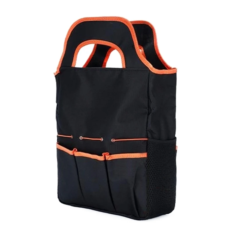 Bolsa herramientas jardinería con almacenamiento espacioso, portaherramientas con múltiples bolsillos para herramientas y
