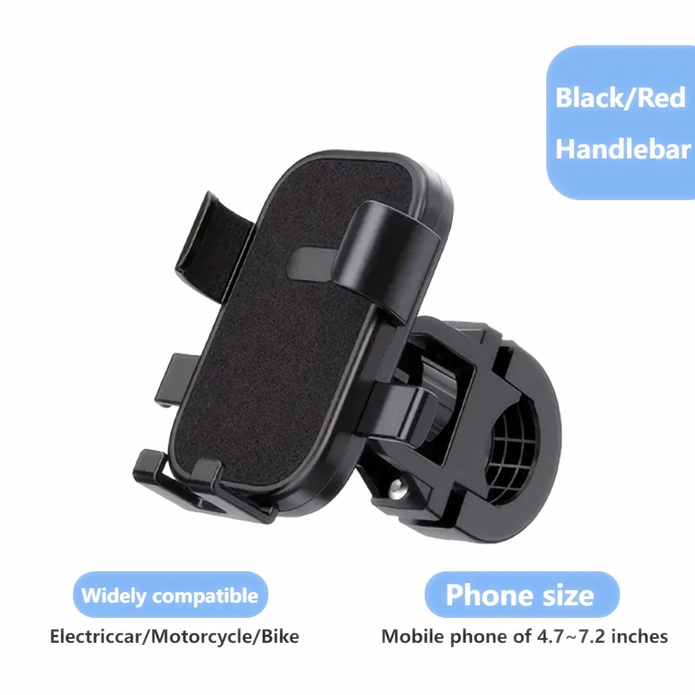 Motorrad-Handyhalterung für Lenker, Anti-Shake, verstellbar um 360° °   Drehbarer Halter für 4,7-7,2 Zoll große Handys, GPS-Navigation für Radfahrer