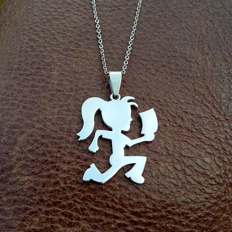 Edelstahl Beil Mann Charm Anhänger Halskette für Männer Frauen lustige Schmuck – Detail 4