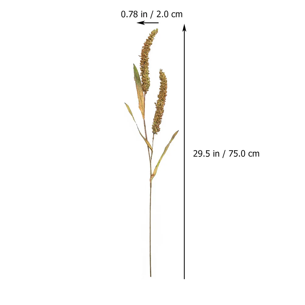 

Realistic Artificial Millet Ears Decor Dried Wheat Stalks Bundle For Indoor Outdoor Home Garden Fake Wheat Ears Grass