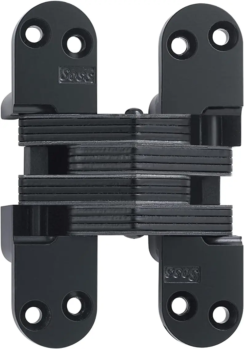 

Invisible Hinge Model 218 for 1-3/4" Thick Material, 20 Min Fire Rated, Zinc, Black E-Coat Exterior