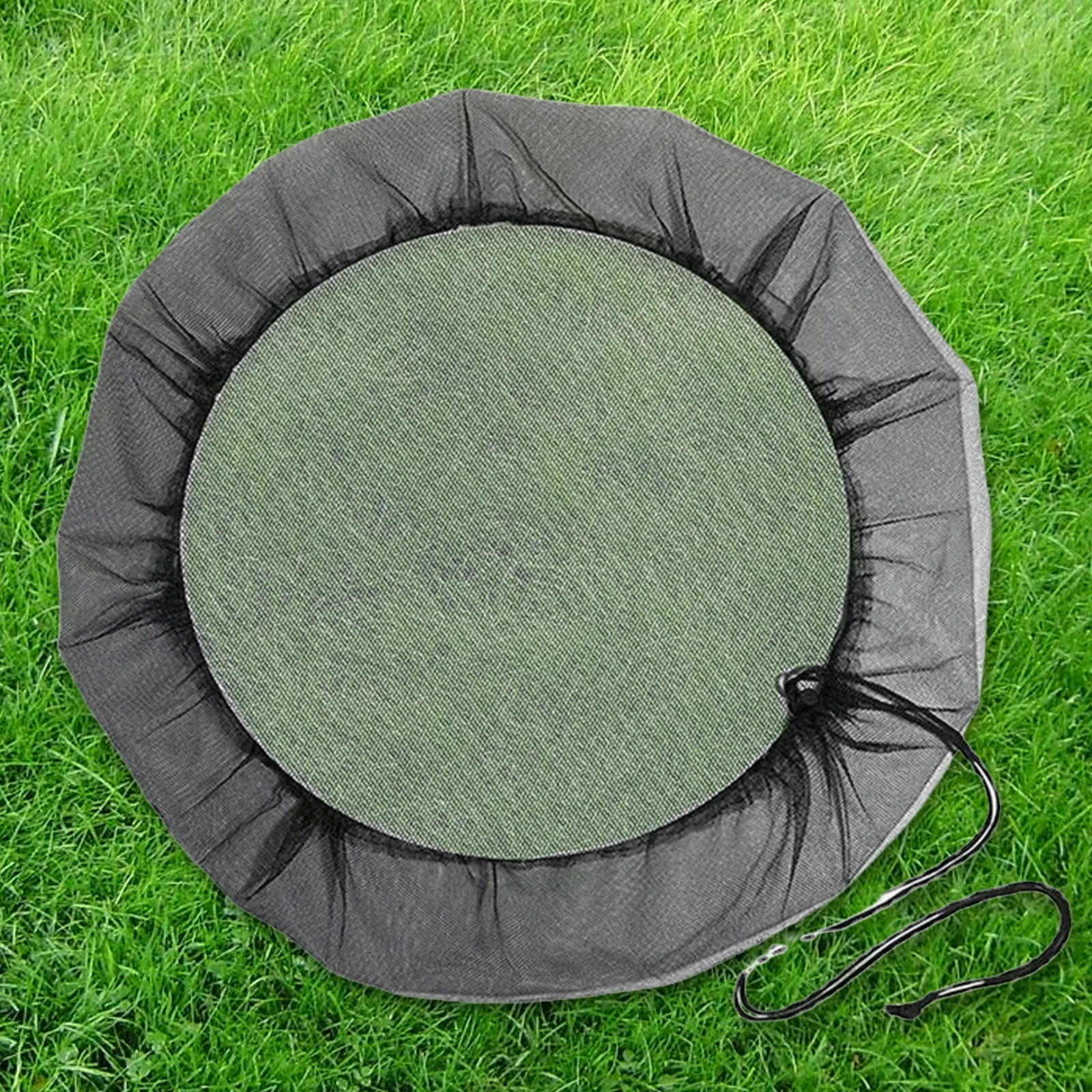 Outdoor Rain Barrel Net Cover Reusable Rain Water Collection Bucket Cover Rainwater Collector Tank Net for Garden Yard Lawn