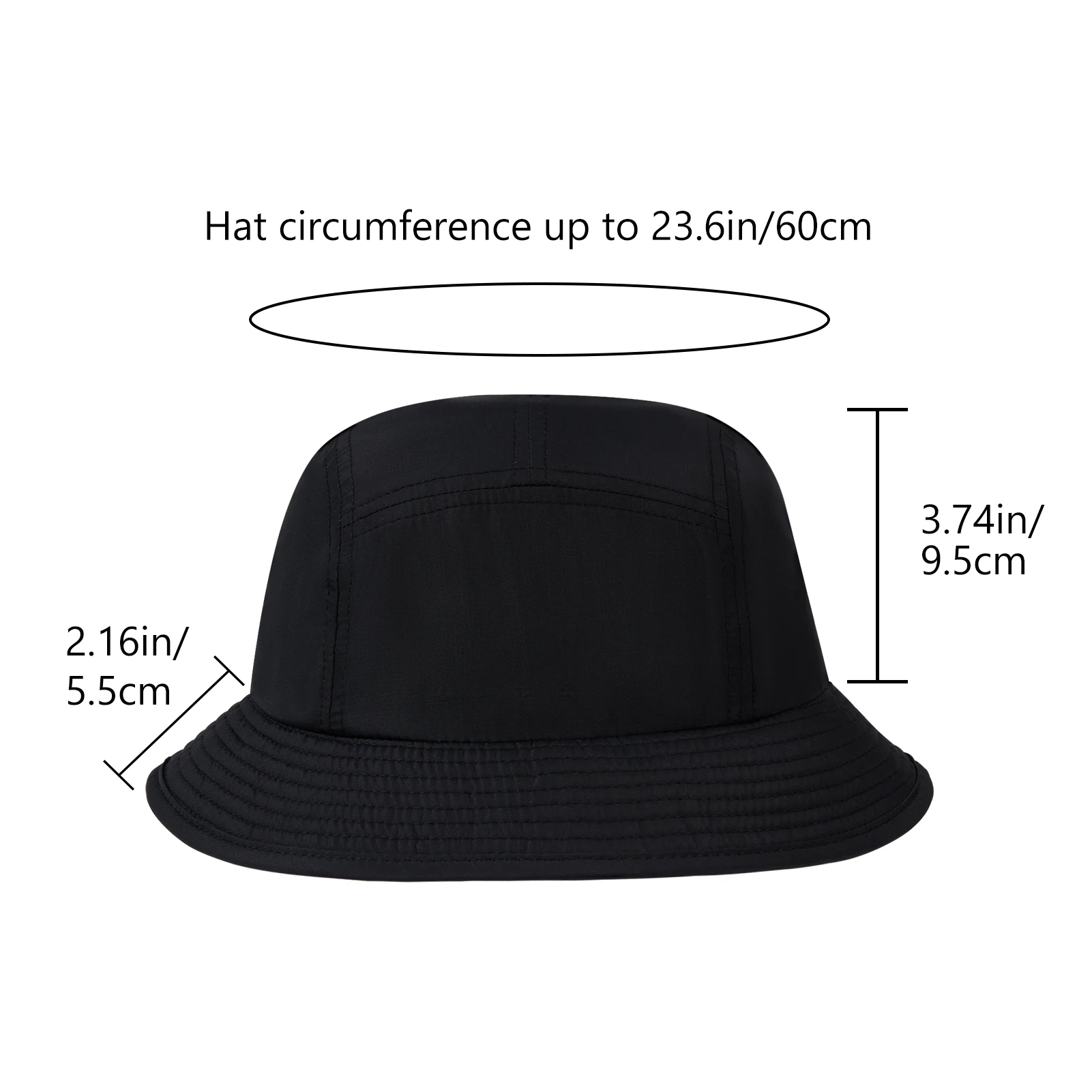 BASSDASH UPF50+ Fishing Bucket Hat for Men Women Lightweight Water Resistant Packable Outdoor Summer Sun Hats FH13