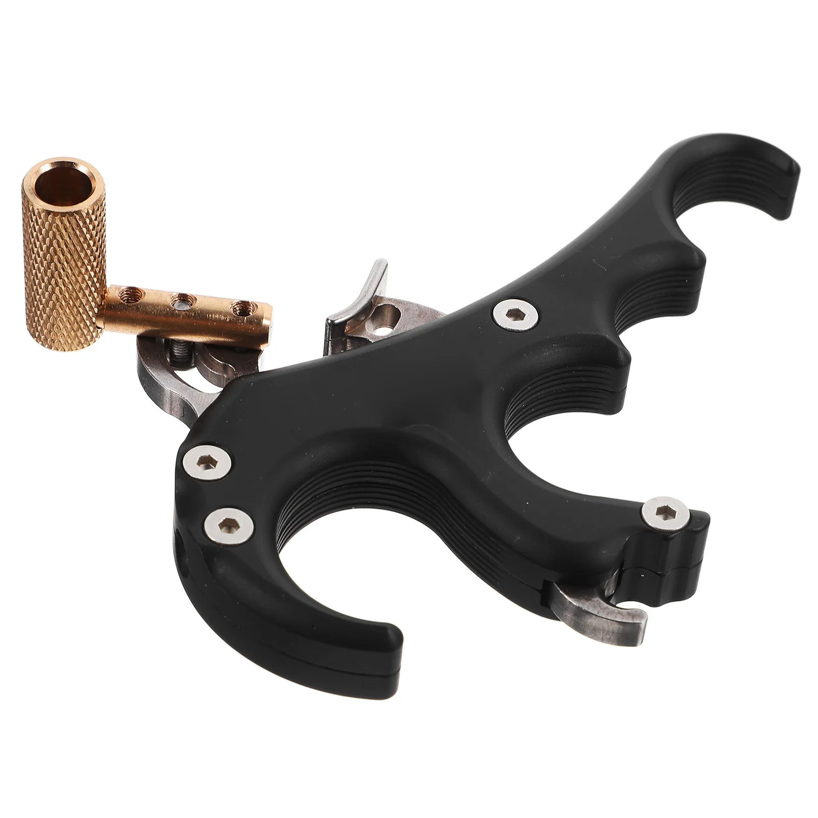 

Archery Finger Protector Bow Release Aid Compound Accessory Black Adjustable Sensitivity Trigger Position Archery Release