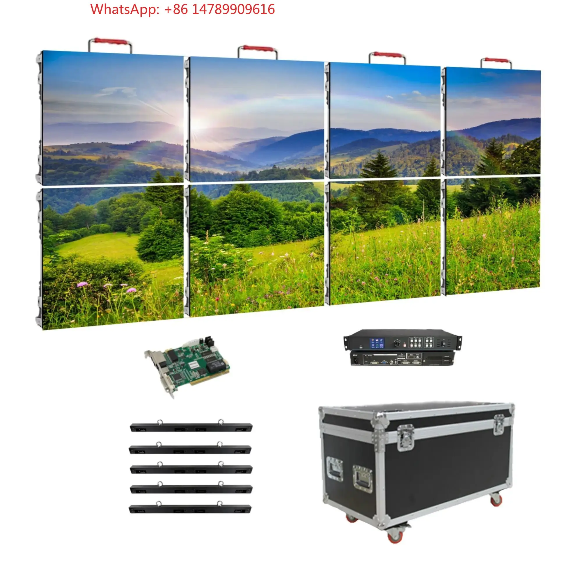 

RGB-Mini LED LightweightHigh Definition P2.064 Indoor Outdoor Rated LED Video Wall Panel Screen For Advertising Media RentalModu
