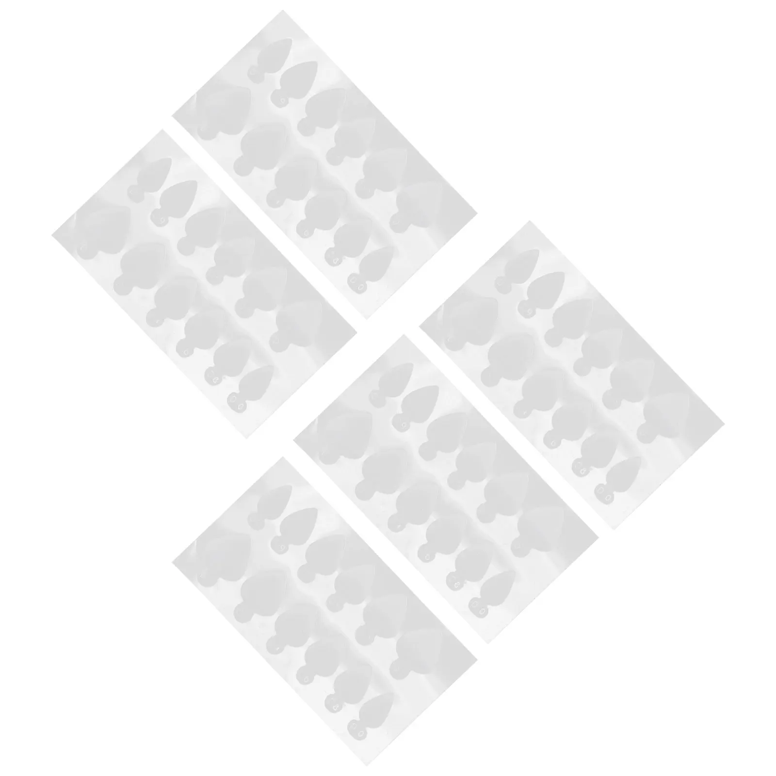 

5 Sheets Crystal Nail Stickers French Tip Gel UV Polish Silicone Extension Film Manicure Tools Nail Art Decals Full Cover